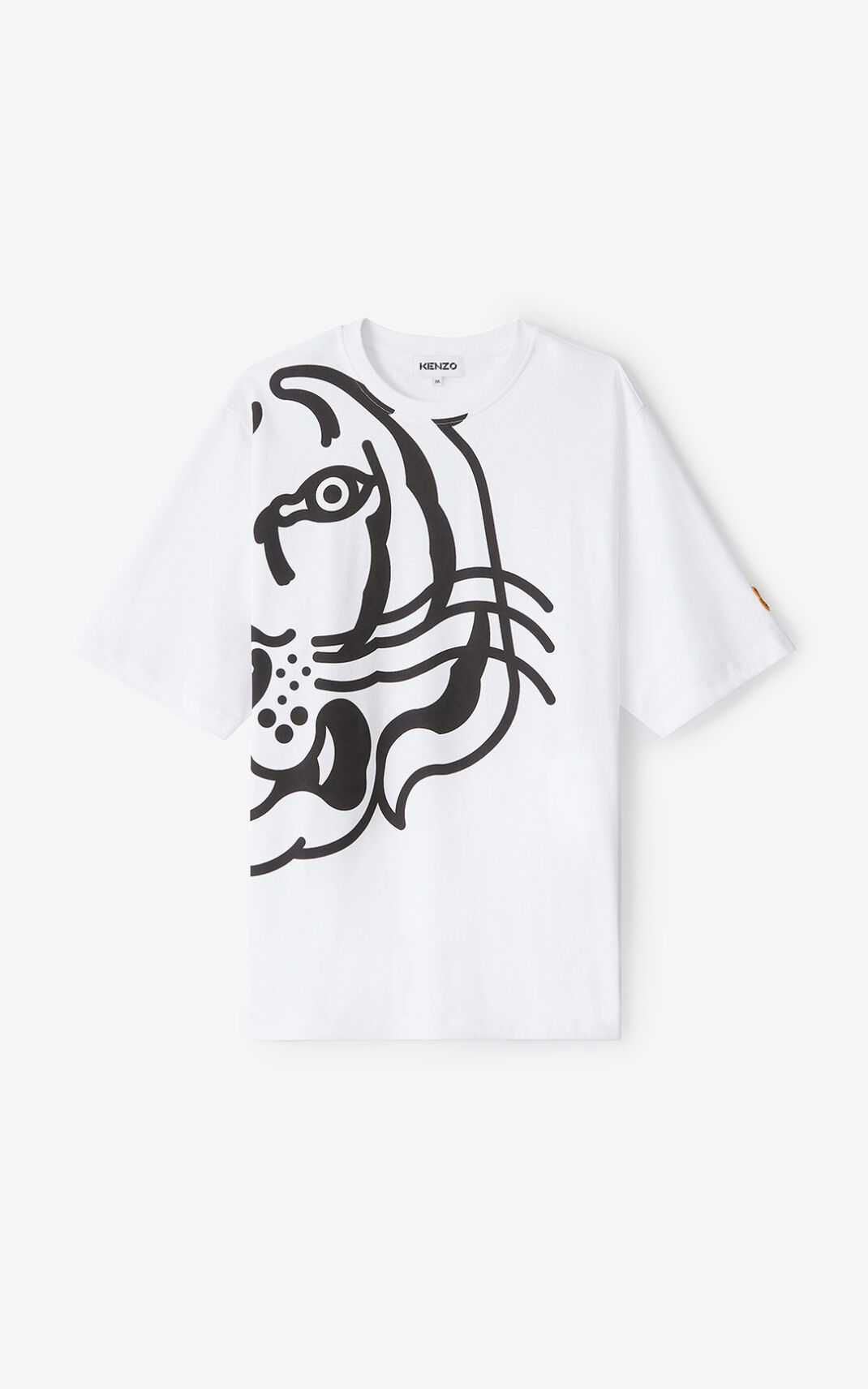Kenzo K 虎 oversized Tシャツ メンズ 白 - UINHBK130